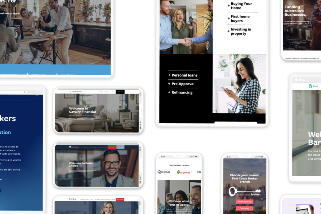 Using mortgage broker website templates MBW